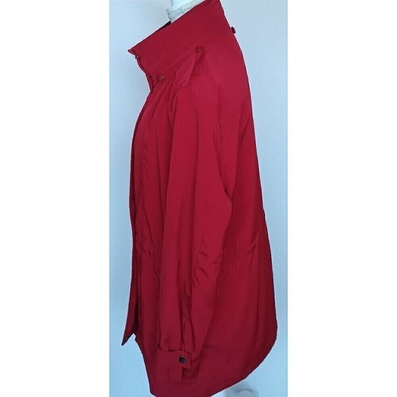 LIZ CLAIBORNE Women's Size Small Red Full Zip & Snap Jacket Coat - Picture 3 of 12